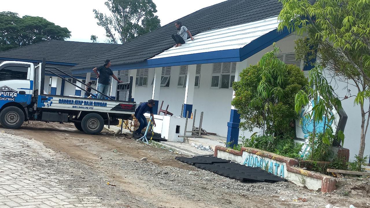 Material Rehab SMPN 2 Mamuju Belum Dibayarkan, Penyedia Ancam Pembongkaran