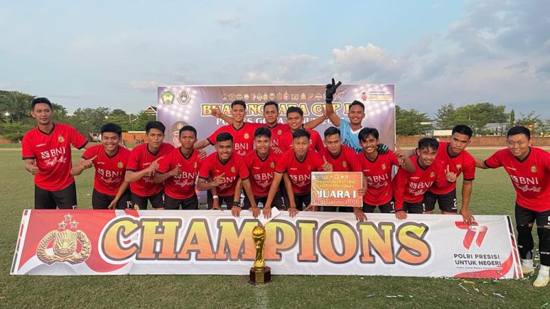 Polda Sulbar Kembali Jadi Jawara di Ajang Turnamen Sepak Bola di Sulsel