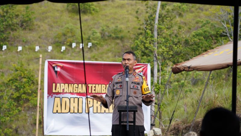 Lapangan Tembak Adhi Pradana Sat Brimob Polda Sulbar Diresmikan