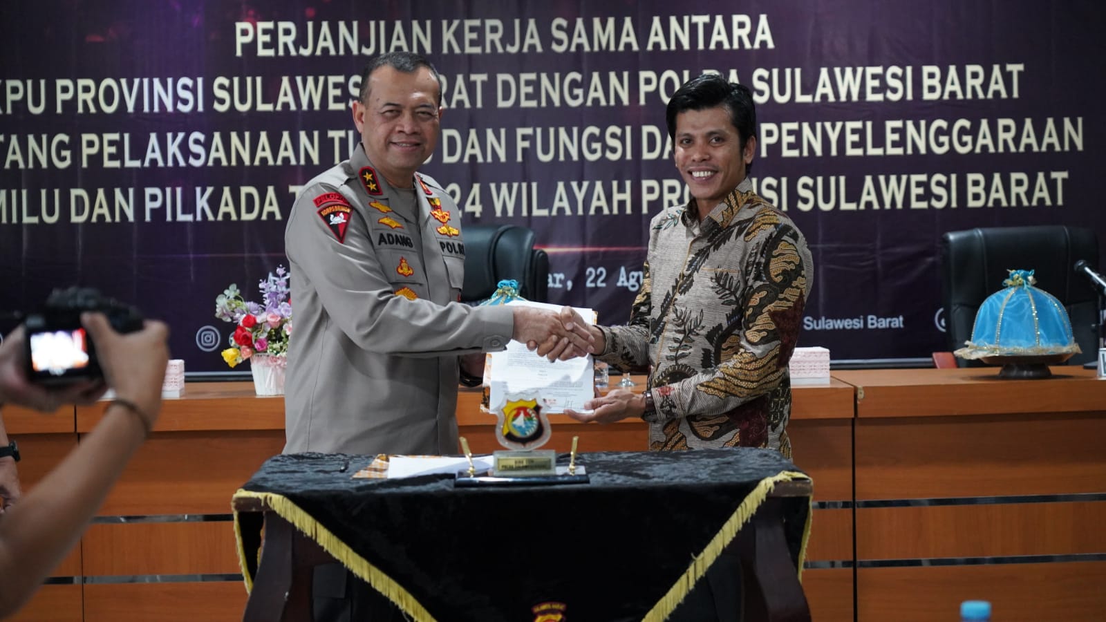 Polda Sulbar Jalin Kerjasama dengan KPU Jelang Pemilu 2024