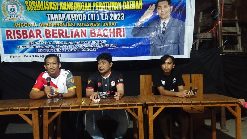 Anggota DPRD Sulbar Risbar Belian Sosialisasi Rancangan Peraturan Daerah Tahap II