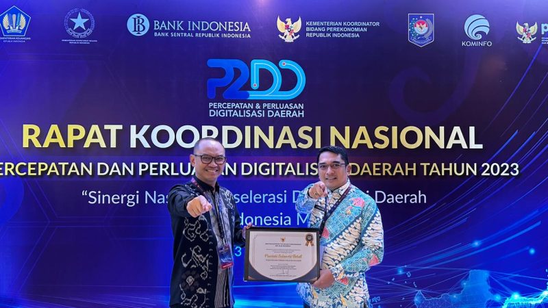 Sulbar Raih Penghargaan Terbaik ke-2 TP2DD Provinsi Wilayah Sulawesi