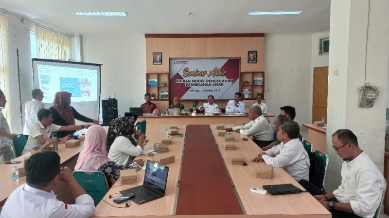 Balitbangda Sulbar Gelar Kajian Pencegahan Perkawinan Anak Usia Dini