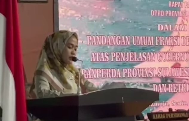 Fitriani Sampaikan Pandangan Partai Gerindra saat Paripurna Pandangan Umum Fraksi
