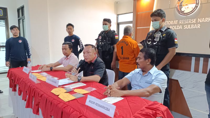 Ditresnarkoba Polda Sulbar Tangkap Bandar Sabu Jaringan Internasional di Polman