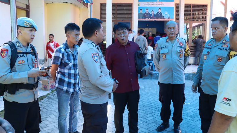 Divisi Propam Polri Cek Lokasi TPS dan Posko OMB di Polres Majene