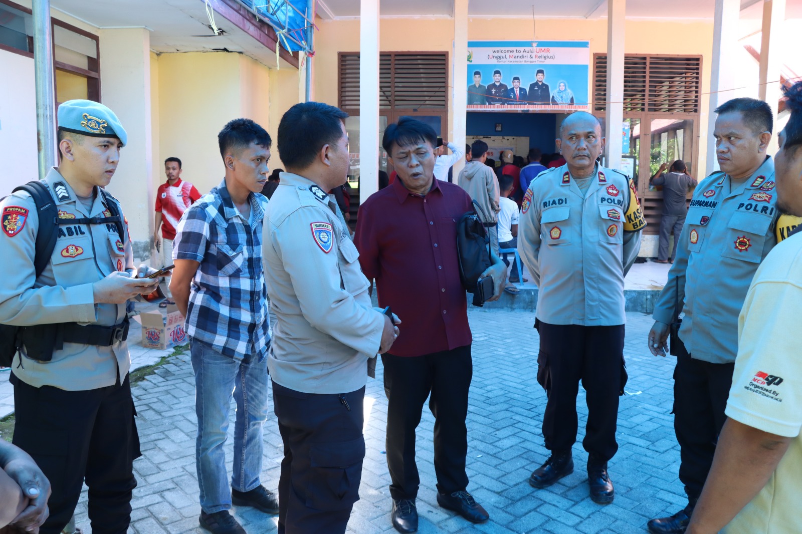 Divisi Propam Polri Cek Lokasi TPS dan Posko OMB di Polres Majene