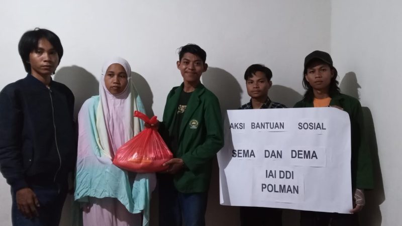 Baksos IAI DDI Polman, Berbagi Sembako dengan Masyarakat