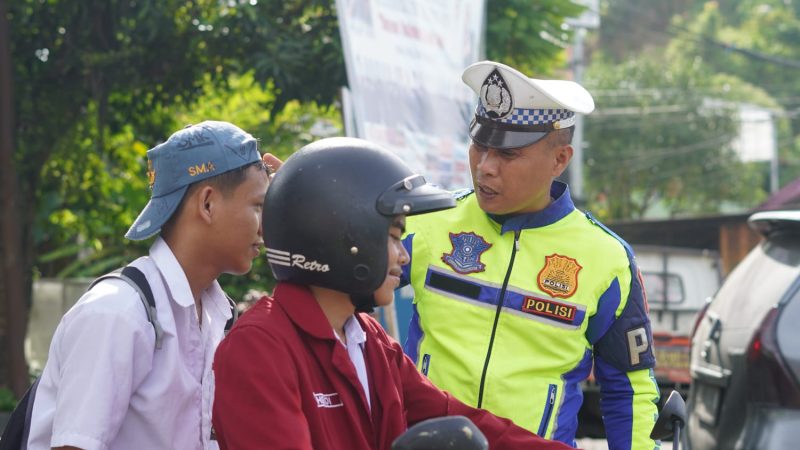Ditlantas Polda Sulbar Tegur 27 Pengendara dan Tilang 3 Kendaraan