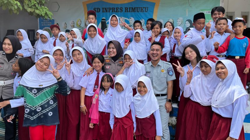 Ditlantas Polda Sulbar Blusukan ke SD Rimuku Mamuju