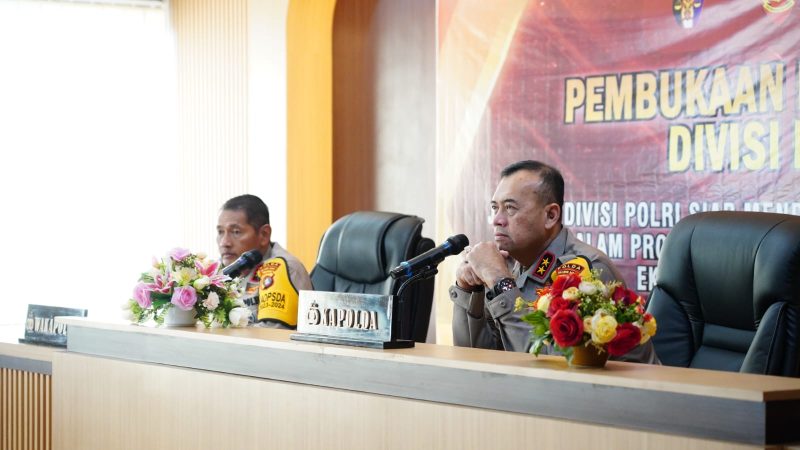 Kapolda Sulbar Ikuti Rakernis yang Dipimpin Langsung Kapolri