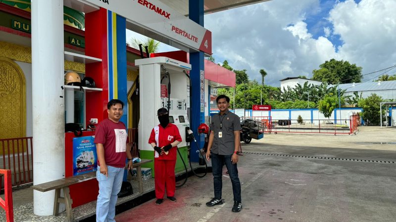 Pastikan Kelancaran Arus Mudik Lebaran, Polda Sulbar Pantau Sejumlah SPBU di Mamuju