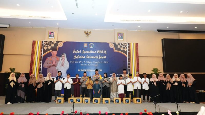 Kapolda Sulbar Ajak Jaga Kamtibmas Jelang Hari Raya Idul Fitri dan Santuni Anak Yatim