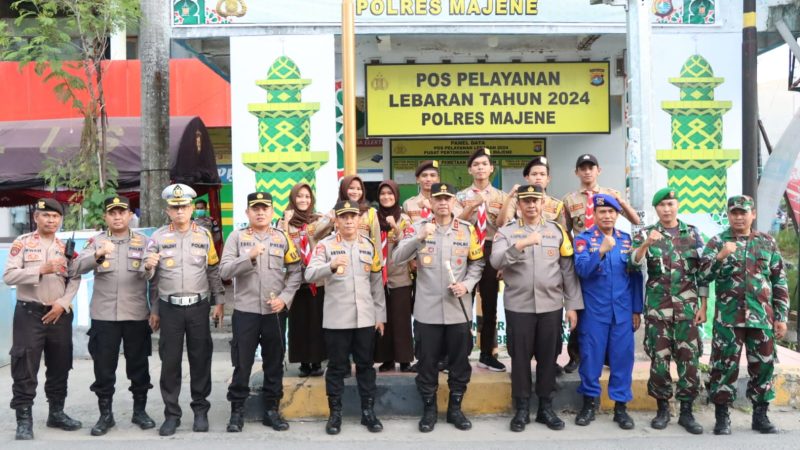 Kapolda Sulbar Cek Kesiapan Posko Ketupat di Majene