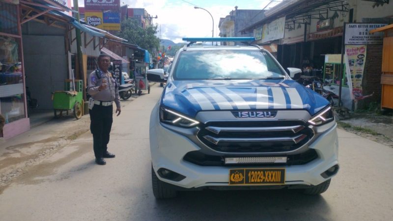 Personil Ditlantas Polda Sulbar Siaga Menjelang Kedatangan Presiden