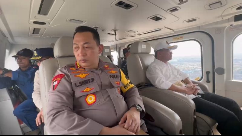 Kapolri Patroli Udara Jalur Tol Pastikan Keamanan Arus Balik Lebaran