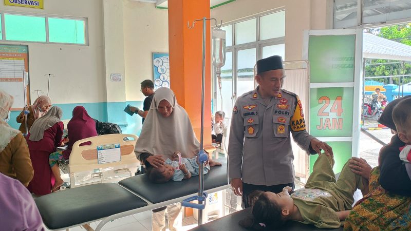 Polsek Pamboang Sigap Datangi TKP Anak Alama Gejala Keracunan