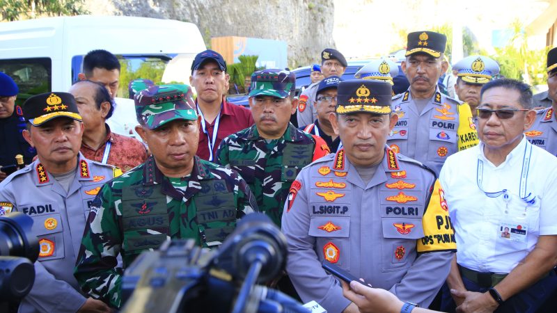 Kapolri dan Panglima TNI Melihat Langsung Kesiapan Venue GWK