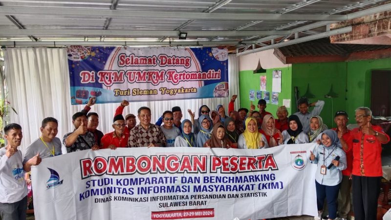 Diskominfo Sulbar Lakukan Studi Komparatif dan Benchmarking di KIM Sleman