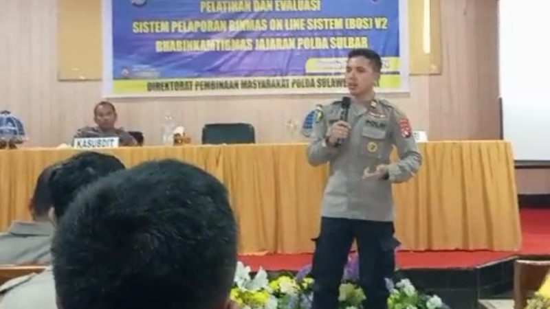 Kepala Rumah Sakit Bhayangkara Beri Materi di BOS V2 Ditbinmas Polda Sulbar