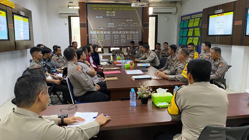 Karo Ops Polda Sulbar : Kita Sapu Bersih Target Selama Operasi Pekat