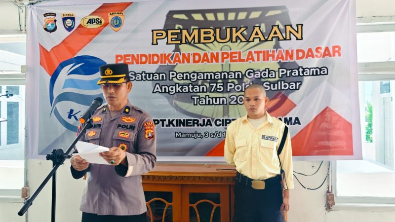 Ditbinmas Polda Sulbar Siapkan Petugas Profesional Melalui Gelar Diklat Satpam