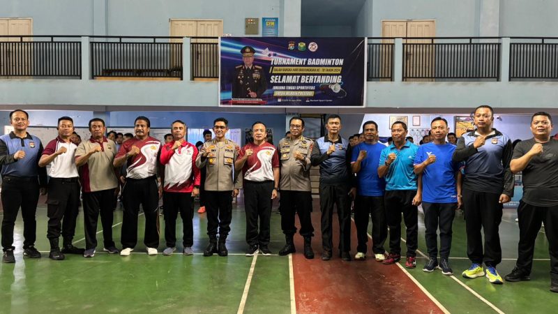 Meriahkan HUT Bhayangkara, Polda Sulbar Gelar Turnamen Bulu Tangkis