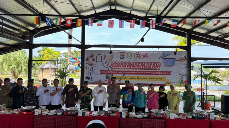 Semaraknya Lomba Masak yang Digelar Polda Sulbar Jelang Hari Bhayangkara