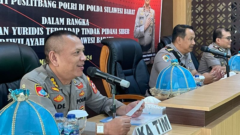 Puslitbang Polri Lakukan Peninjauan di Polda Sulbar