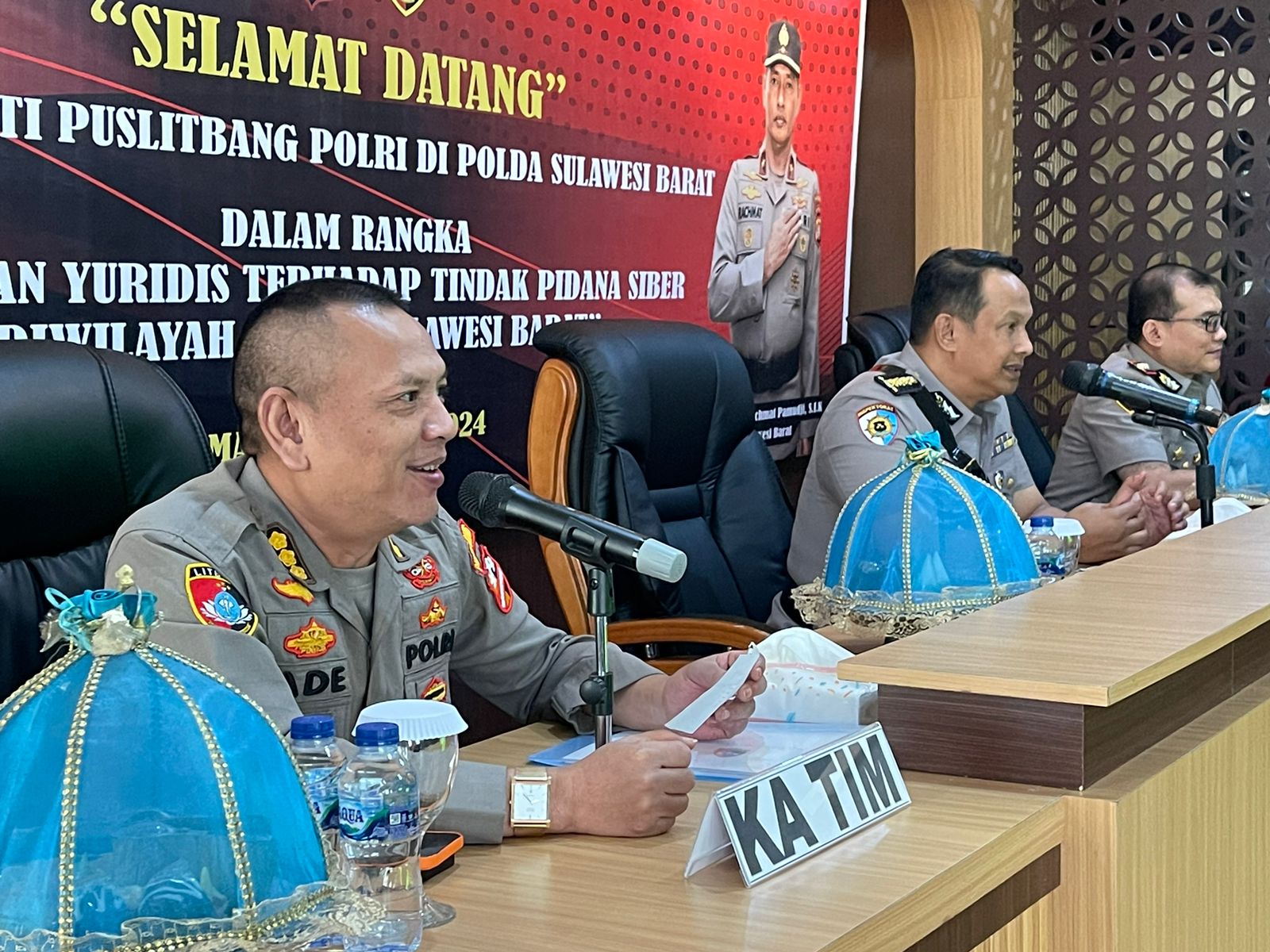 Puslitbang Polri Lakukan Peninjauan di Polda Sulbar