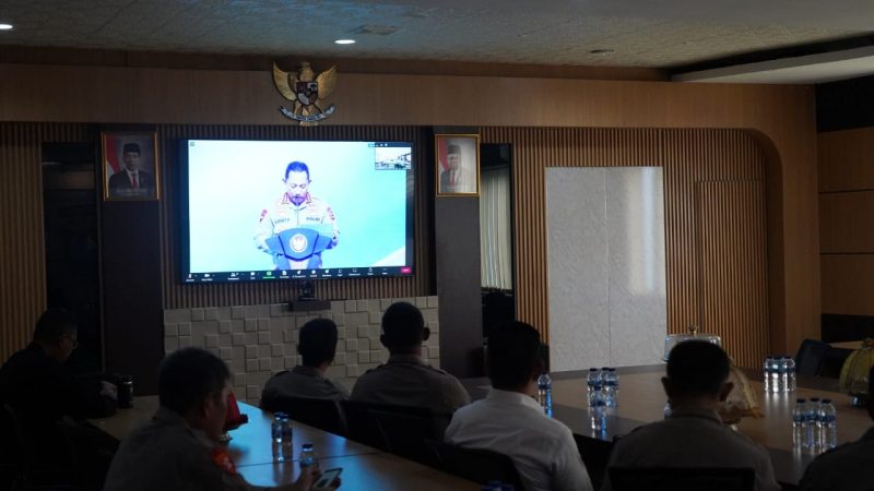Polda Sulbar Ikuti Grand Launching Aplikasi Yan Perizinan Penyelenggaraan Event