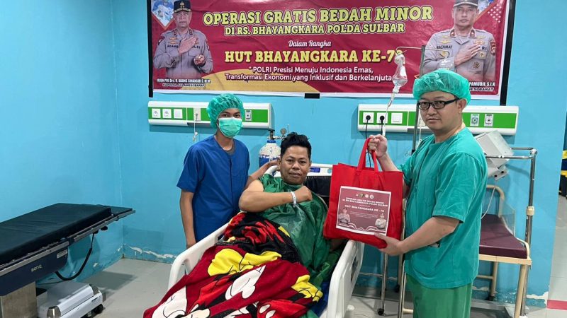 RS Bhayangkara Polda Sulbar Gelar Operasi Bedah Minor Gratis