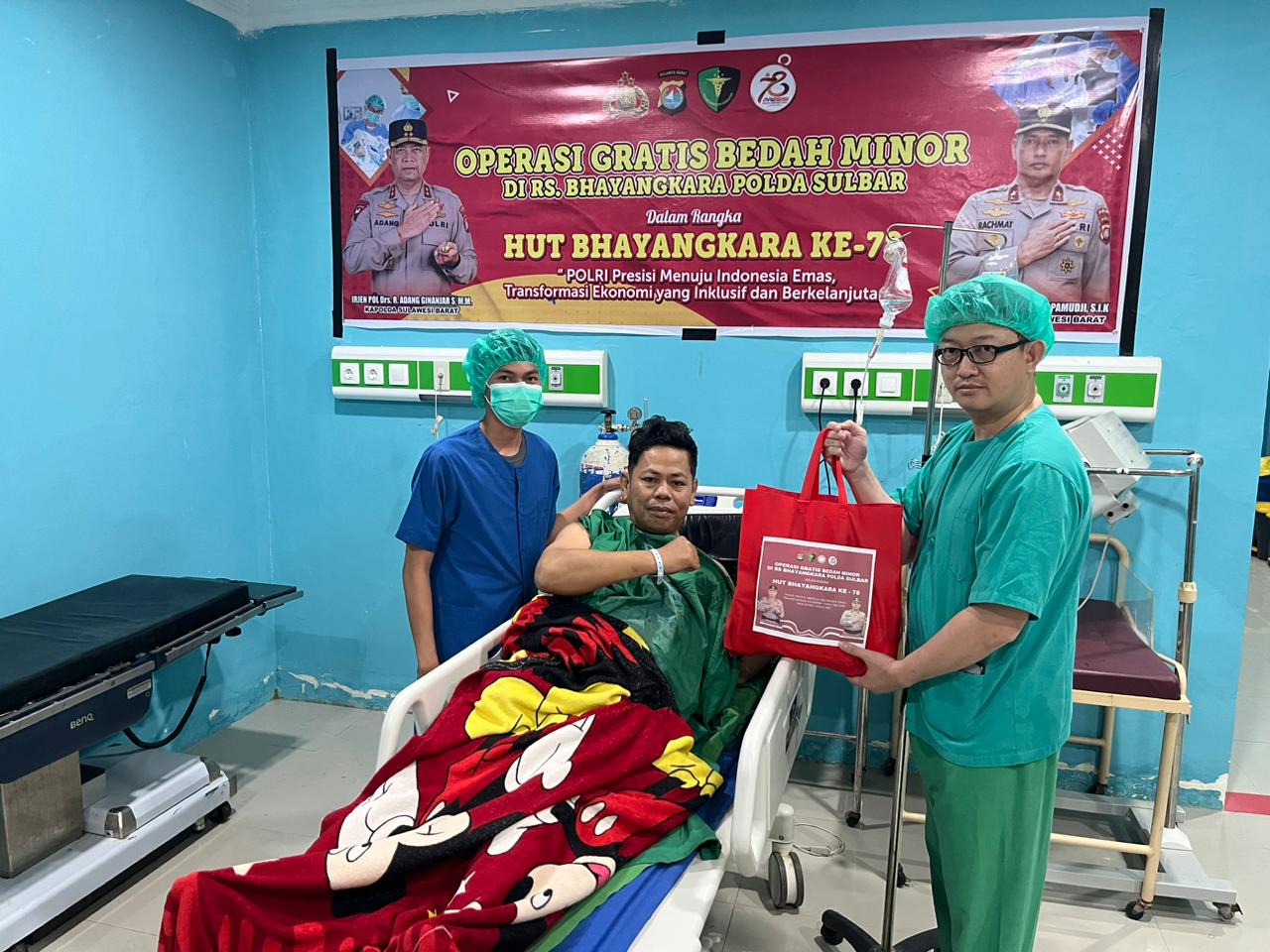 RS Bhayangkara Polda Sulbar Gelar Operasi Bedah Minor Gratis