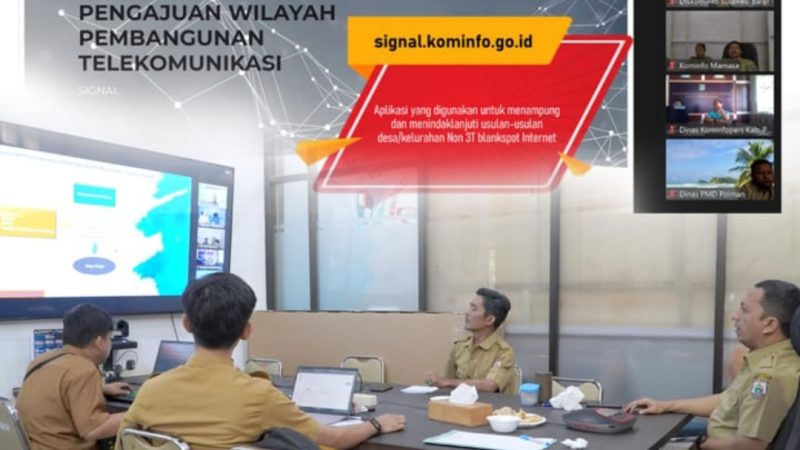 Diskominfo Fasilitasi Pengusulan Pembangunan Jaringan Telekomunikasi Bersama Pemkab se-Sulbar