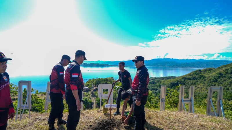 Apresiasi Pj Gubernur untuk Gerakan Menanam Pohon Polda Sulbar di Tengah Lomba Menembak