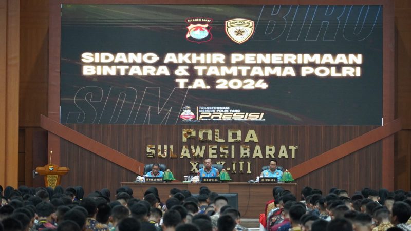 690 Casis Polda Sulbar Ikuti Sidang Kelulusan