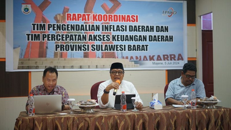 Sekprov Sulbar: Pengendalian Inflasi dan Akses Keuangan Daerah Harus Diperkuat