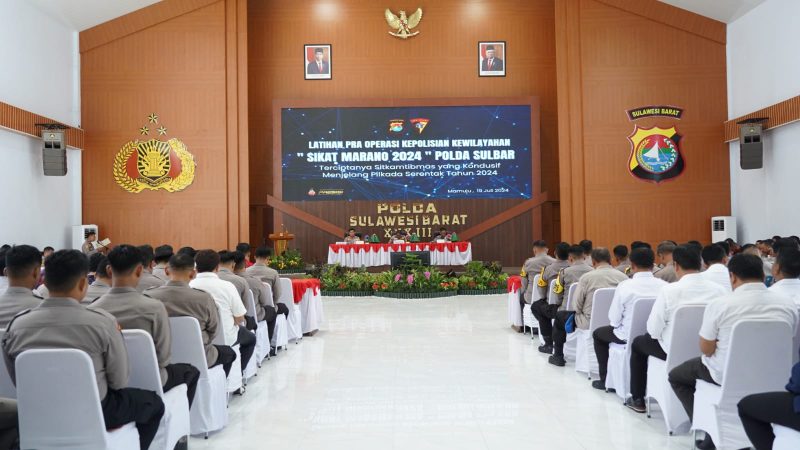 Wakapolda Sulbar Buka Kegiatan Latpra Ops Sikat Marano 2024