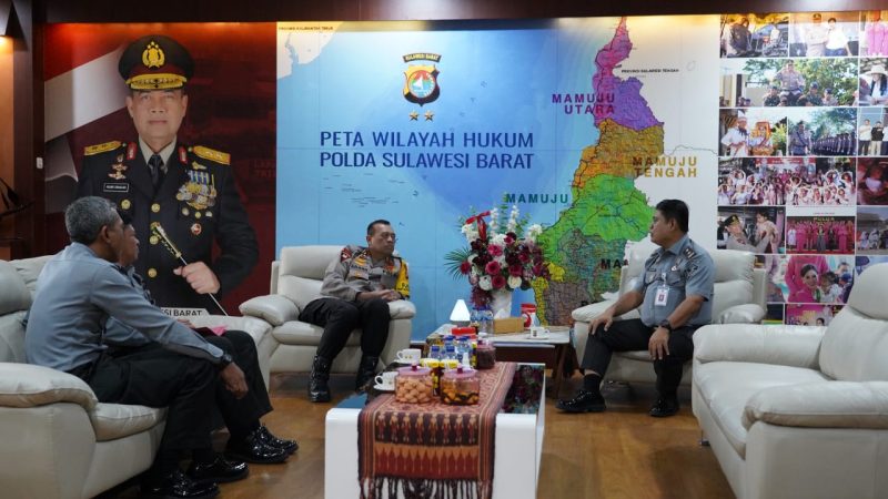 Perkuat Sinergitas, Kapolda Terima Kunjungan Kakanwil Kemenkumham Sulbar