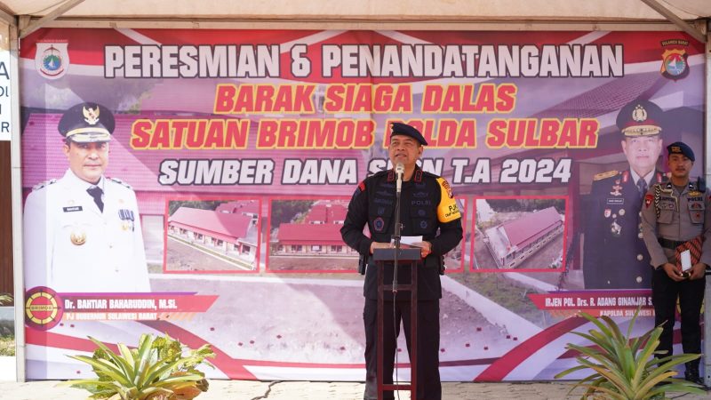 Barak Siaga Dalas Satuan Brimob Diresmikan Kapolda Sulbar