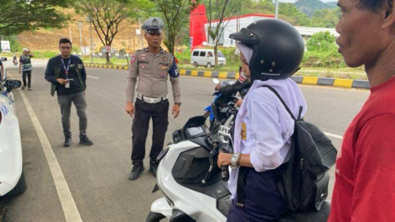 Hari Pertama Operasi Zebra Marano Ditlantas Polda Sulbar Jaring 32 Pelanggar