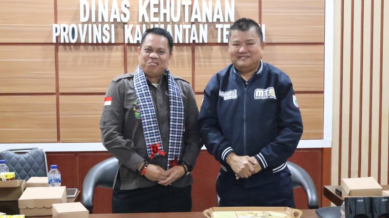 Kafilah MTQN Sulbar Silaturahmi dengan pihak LO Dinas Kehutanan Kalteng