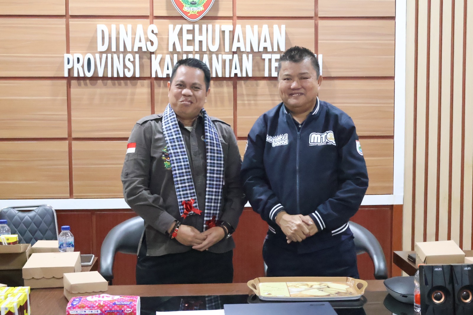 Kafilah MTQN Sulbar Silaturahmi dengan pihak LO Dinas Kehutanan Kalteng