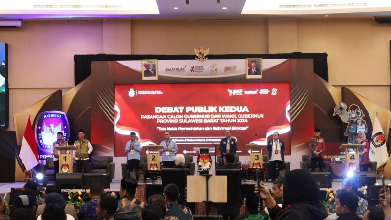 Berjalan Lancar, KPU Sulbar Sukses Gelar Debat Paslon Putaran Kedua 