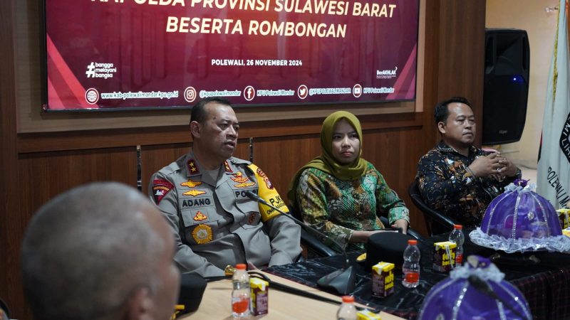 Ke Polman, Kapolda Sulbar Cek Kesiapan puncak Pengaman Pilkada Serentak