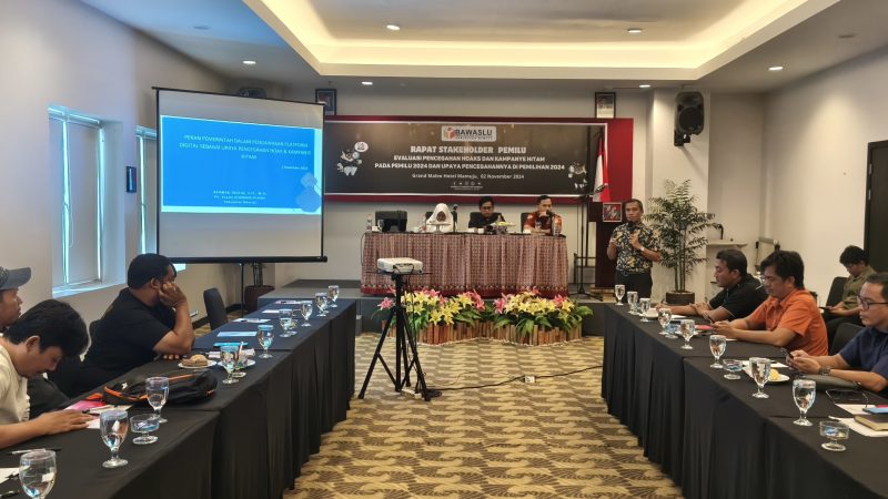 Bawaslu Mamuju Gelar Rakor Terkait Pencegahan Hoaks dan Kampanye Hitam