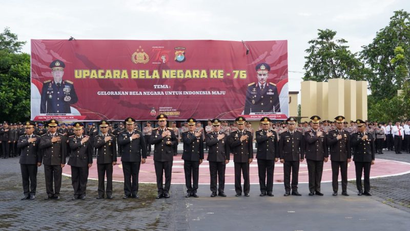 Polda Sulbar Gelar Upacara Peringatan Bela Negara ke-76