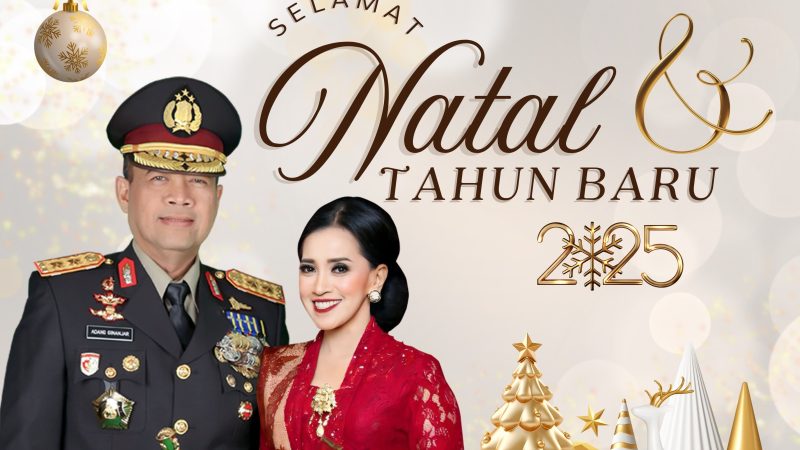 Kapolda Sulbar dan Ketua Bhayangkari Ucapkan Selamat Natal dan Tahun Baru untuk Masyarakat 