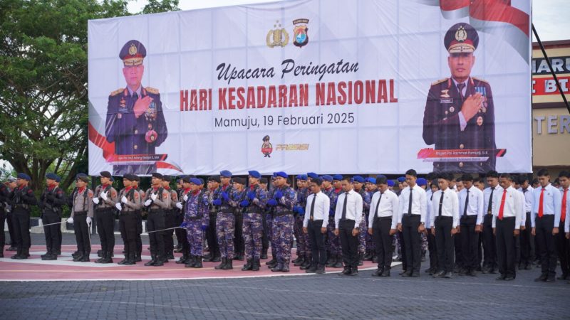 Polda Sulbar Gelar Upacara Hari Kesadaran Nasional