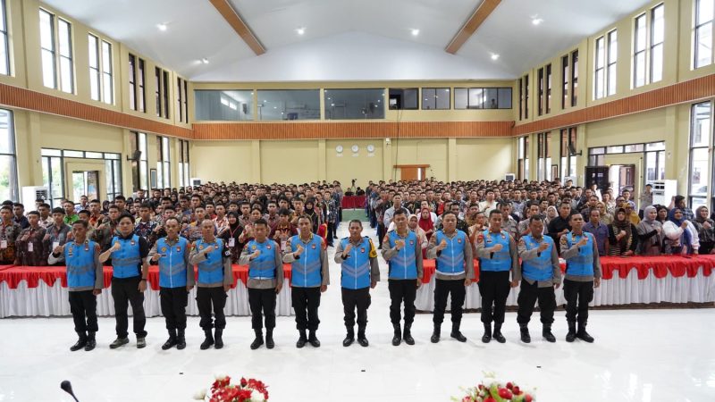 Wakapolda Sulbar Pimpin Pengambilan Sumpah dan Penandatanganan Fakta Integritas Seleksi Penerimaan Terpadu Polri